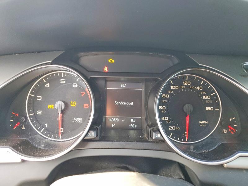 2012 Audi A5 VIN WAULFAFR3CA037496 COPART salvage auction — FRONT END, Wv - Certificate Of Title, sold $1,900 on 2026-08-25 (photo 9)