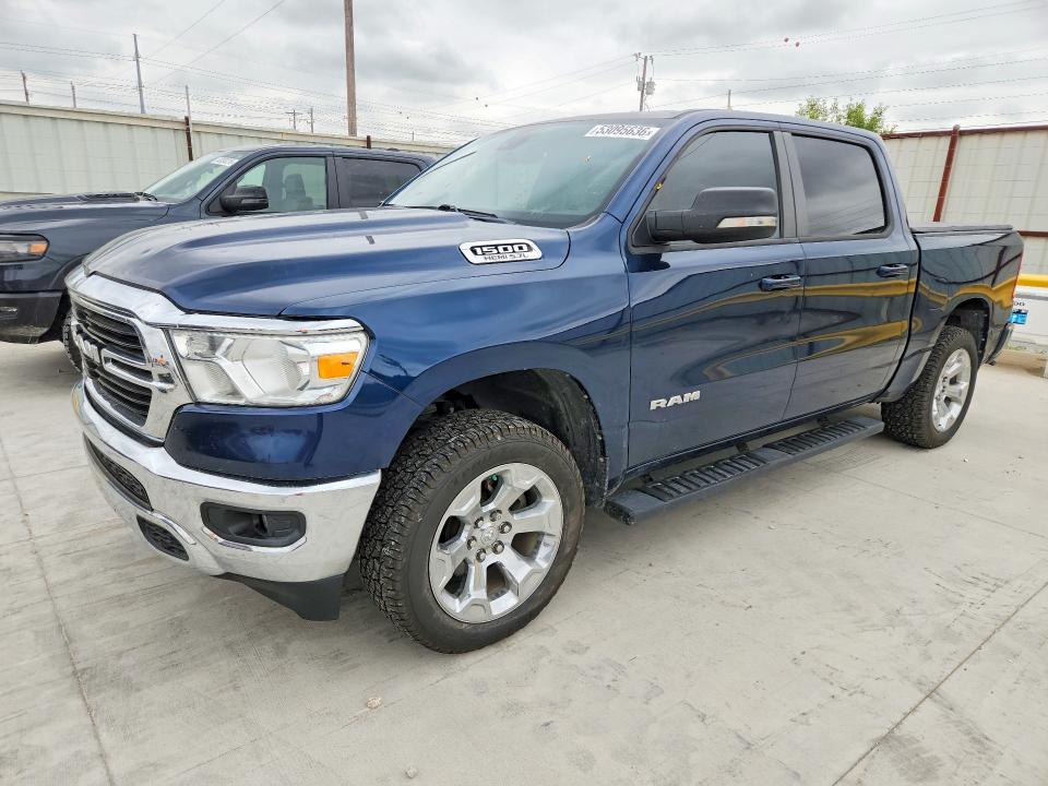 2021 Ram 1500 VIN 1C6RREFT3MN816390 COPART salvage auction — HAIL, Tx - Certificate Of Title, sold $13,000 on 2026-07-31 (photo 1)