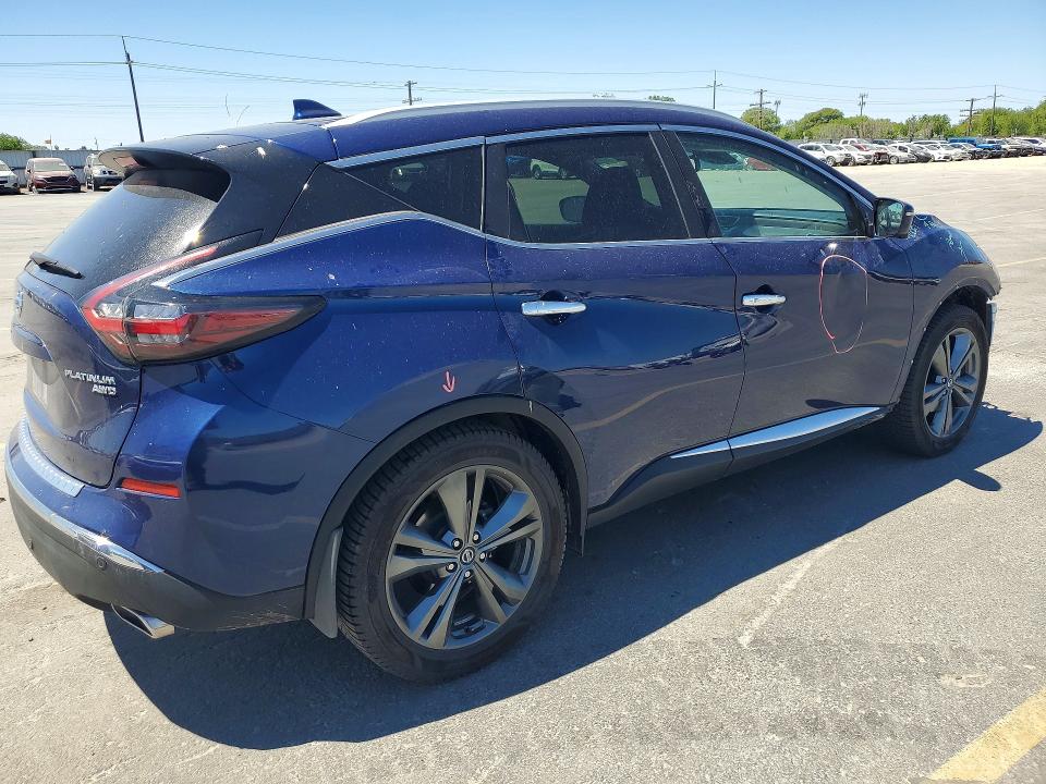 2020 Nissan Murano VIN 5N1AZ2DS3LN131072 COPART salvage auction — FRONT END, Id - Salvage Certificate Of Title, sold $100 on 2026-07-30 (photo 3)