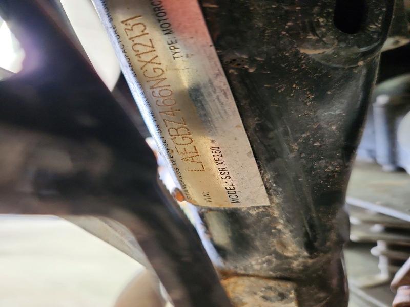 2022 Ssr motorsports Xf 250dual VIN LAEGBZ466NGX12131 COPART salvage auction — MINOR DENT/SCRATCHES, IL - SALVAGE CERTIFICATE, sold $825 on 2026-07-13 (photo 8)