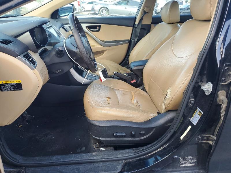 2013 Hyundai Elantra VIN 5NPDH4AEXDH403536 COPART salvage auction — FRONT END, Tx - Bonded Title - Salvage, sold $1,550 on 2026-07-02 (photo 7)
