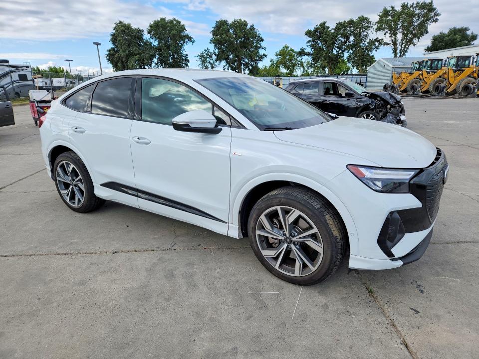 2024 Audi Q4 e-tron VIN WA13UBFZ2RP057561 COPART salvage auction — SIDE, Ca - Salvage Certificate, sold $16,900 on 2026-07-13 (photo 4)