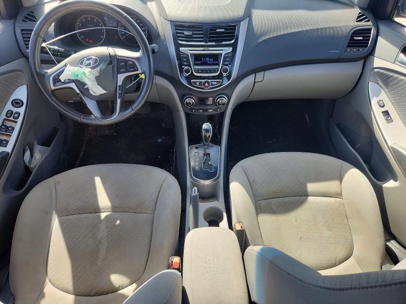 2015 Hyundai Accent VIN KMHCU4AE2FU894731 COPART salvage auction — FRONT END, Qc - Gravement Accidente, sold $1,500 on 2026-07-14 (photo 8)
