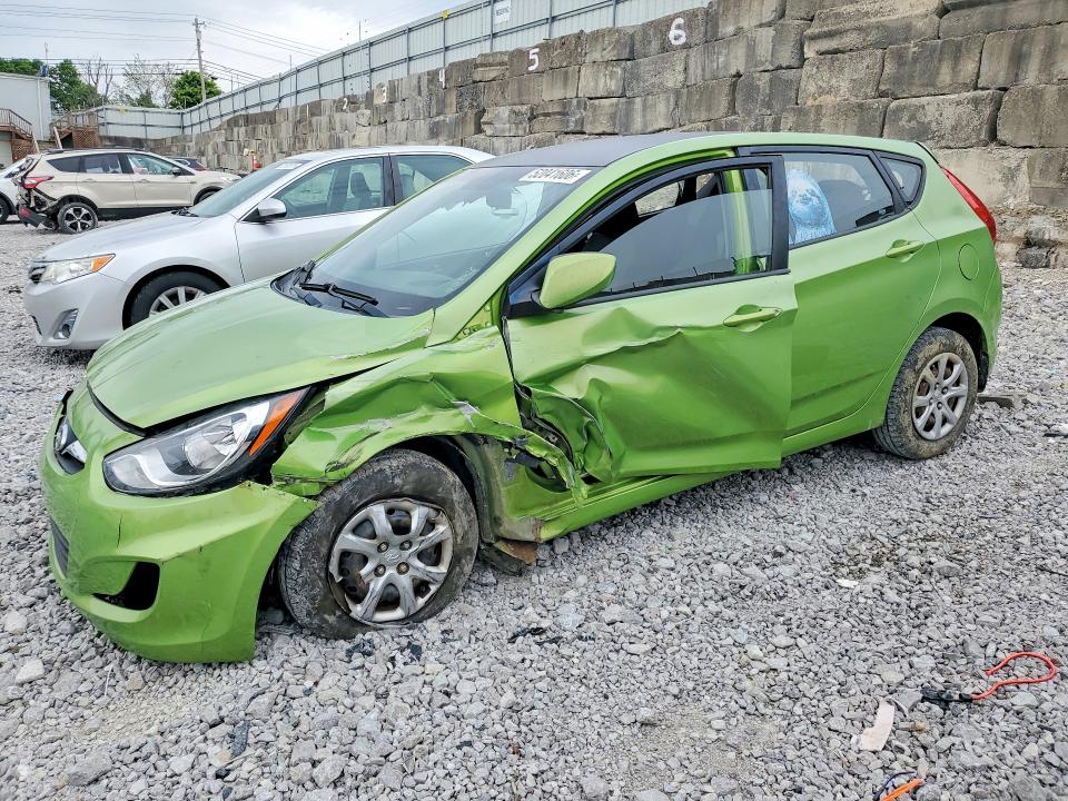 2012 Hyundai Accent VIN KMHCT5AEXCU040543 COPART salvage auction — FRONT END, KY - CERT OF TITLE-SALVAGE, sold $250 on 2026-07-24 (photo 1)