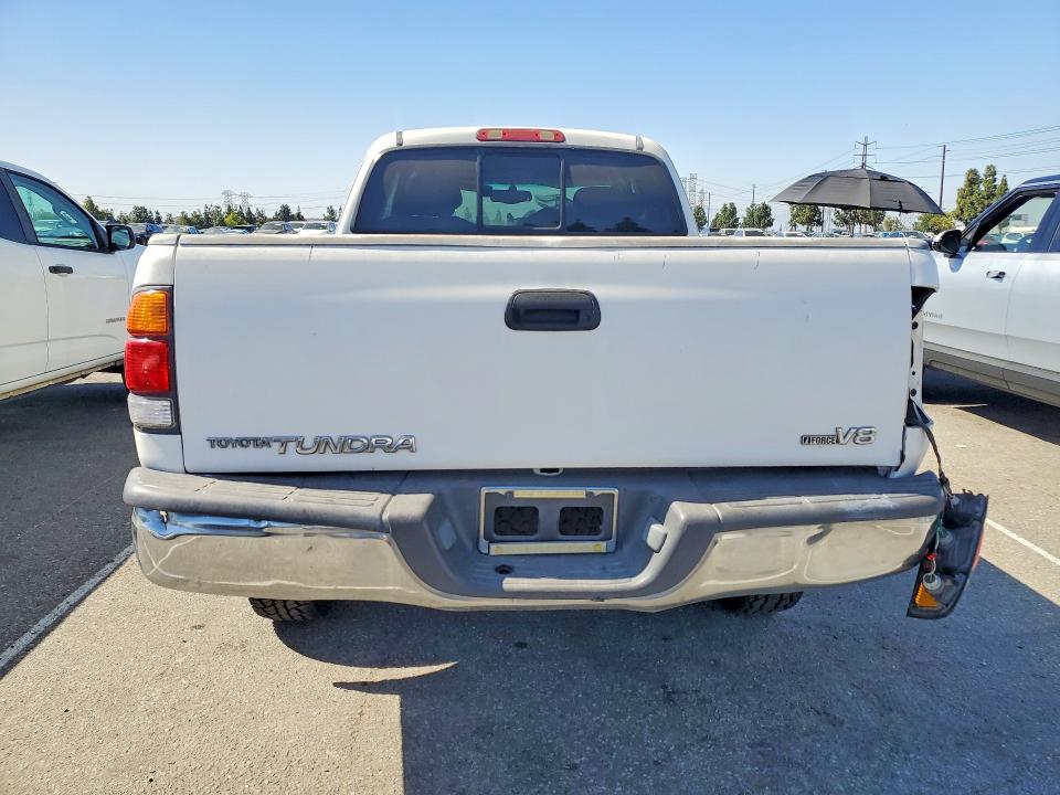 2001 Toyota Tundra VIN 5TBRT38111S193635 COPART salvage auction — REAR END, Ca - Non-Repairable Vehicle Cert, sold $1,800 on 2026-07-28 (photo 6)