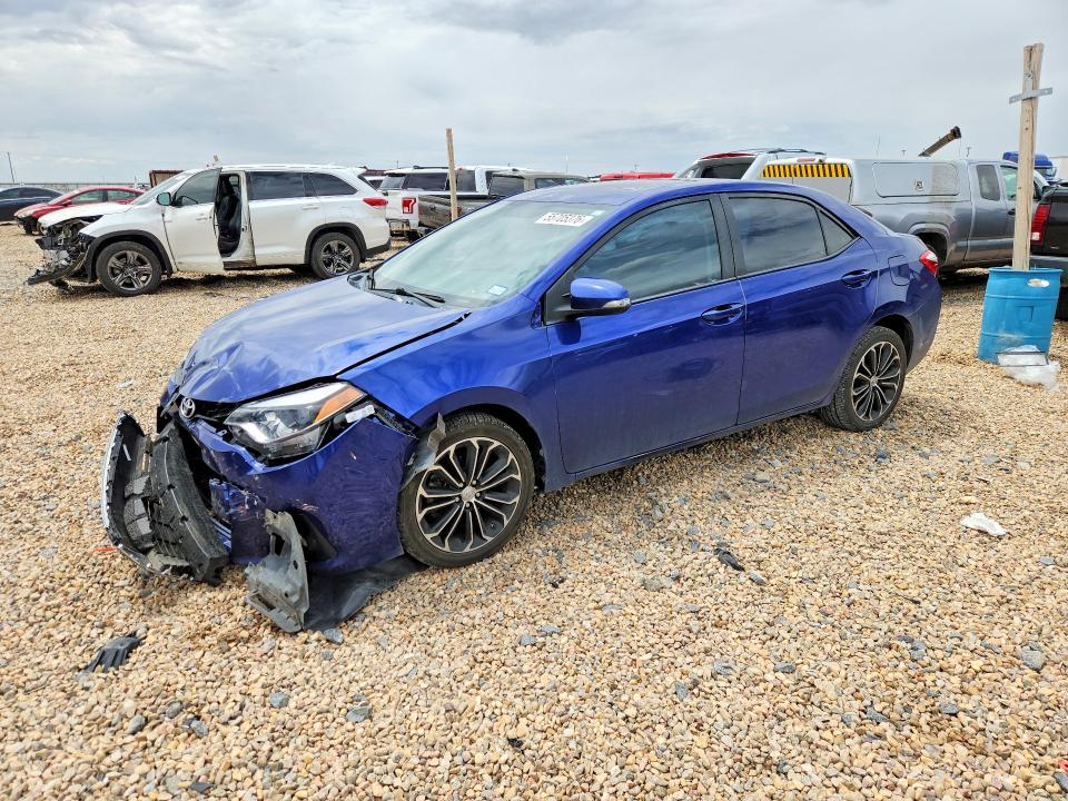 2016 Toyota VIN 5YFBURHE9GP461327 COPART salvage auction — FRONT END, Tx - Salvage Vehicle Title, sold $2,250 on 2026-07-14 (photo 1)
