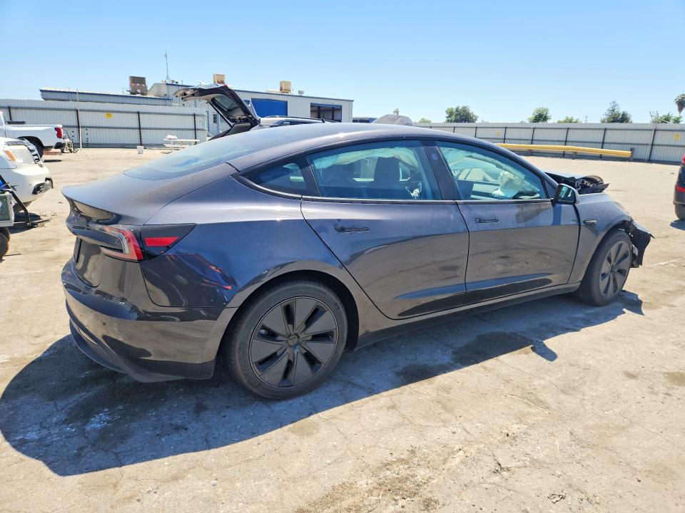 2024 Tesla Model 3 VIN 5YJ3E1EA7RF824727 COPART salvage auction — FRONT END, Ca - Salvage Certificate, sold $7,500 on 2026-08-28 (photo 3)