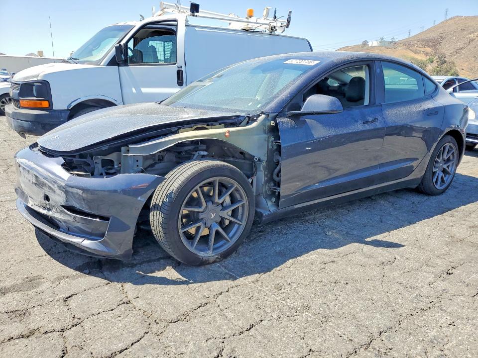 2021 Tesla VIN 5YJ3E1EB9MF997859 COPART salvage auction — FRONT END, Ca - Salvage Certificate, sold $5,300 on 2026-07-13 (photo 1)