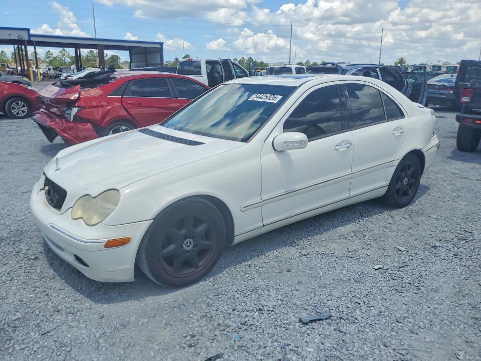 2004 Mercedes-benz C class VIN WDBRF61J14F459572 COPART salvage auction — REAR END, Fl - Cert Of Title Slvg Rebuildable, sold $350 on 2026-07-07 (photo 1)