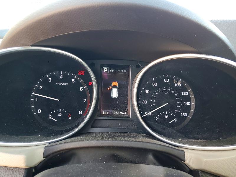 2018 Hyundai Santa fe VIN KM8SRDHF9JU280070 COPART salvage auction — FRONT END, Pa - Certificate Of Salvage, sold $2,300 on 2026-07-15 (photo 9)