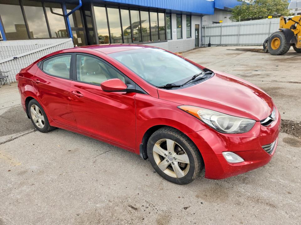 2013 Hyundai Elantra VIN KMHDH4AE5DU618744 COPART salvage auction — FRONT END, In - Cert Of Title-Salvage Title, sold $750 on 2026-07-06 (photo 4)
