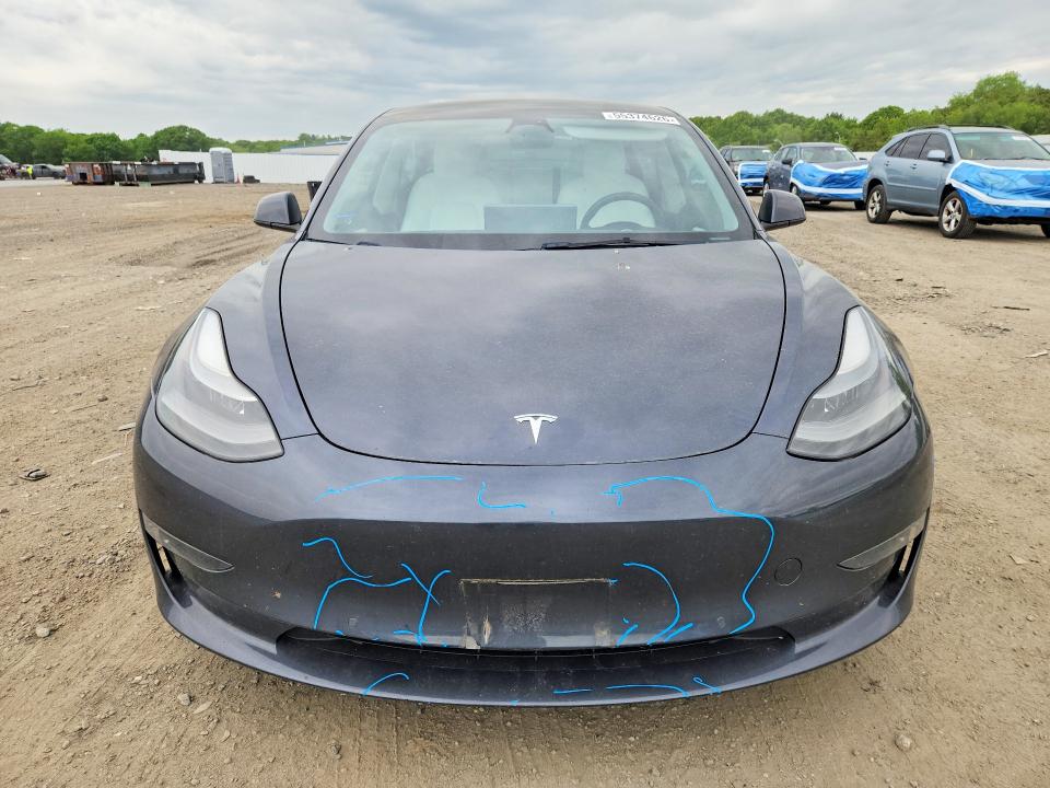 2022 Tesla VIN 5YJ3E1EB6NF278375 COPART salvage auction — REAR END, Ma - Cert Of Title-Salvage, sold $8,600 on 2026-07-22 (photo 5)