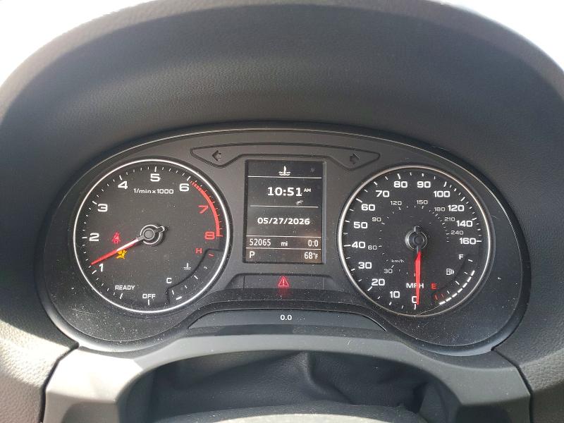 2019 Audi A3 VIN WAUAUGFF0K1012124 COPART salvage auction — FRONT END, Ca - Salvage Certificate, sold $2,700 on 2026-07-22 (photo 9)