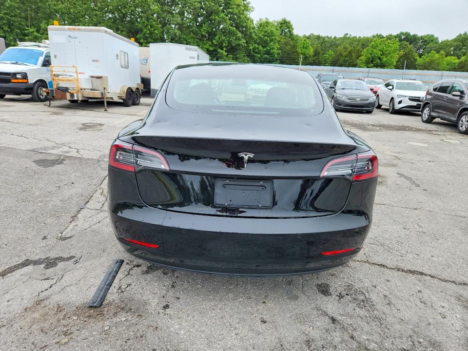 2021 Tesla Model 3 VIN 5YJ3E1EA0MF907067 COPART salvage auction — HAIL, Mo - Salvage Certificate Of Title, sold $8,700 on 2026-08-03 (photo 6)