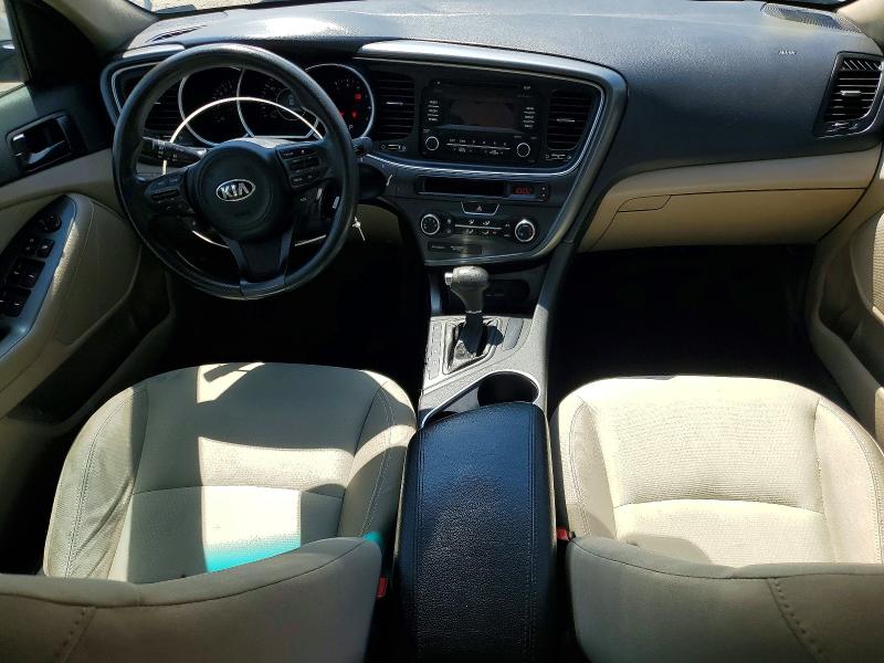 2014 Kia Optima VIN 5XXGM4A7XEG270770 COPART salvage auction — FRONT END, MA - CERTIFICATE OF TITLE, sold $325 on 2026-07-16 (photo 8)