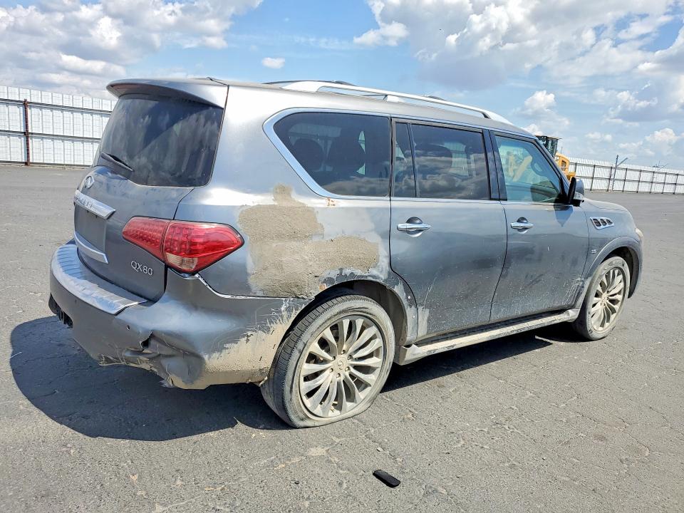 2015 Infiniti Qx80 VIN JN8AZ2NC6F9370841 COPART salvage auction — REAR END, Ca - Dis/Dlr/Exp Only Clean Title, sold $3,500 on 2026-07-30 (photo 3)