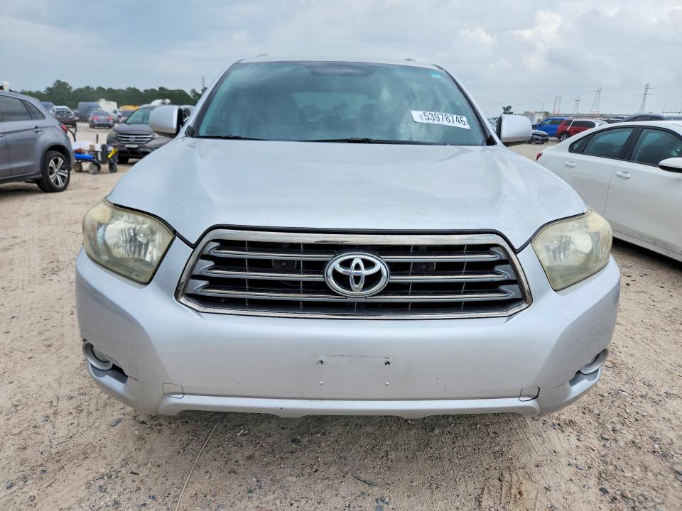 2009 Toyota Highlander VIN JTEDS43A792082300 COPART salvage auction — FRONT END, Tx - Salvage Vehicle Title, sold $2,850 on 2026-07-10 (photo 5)