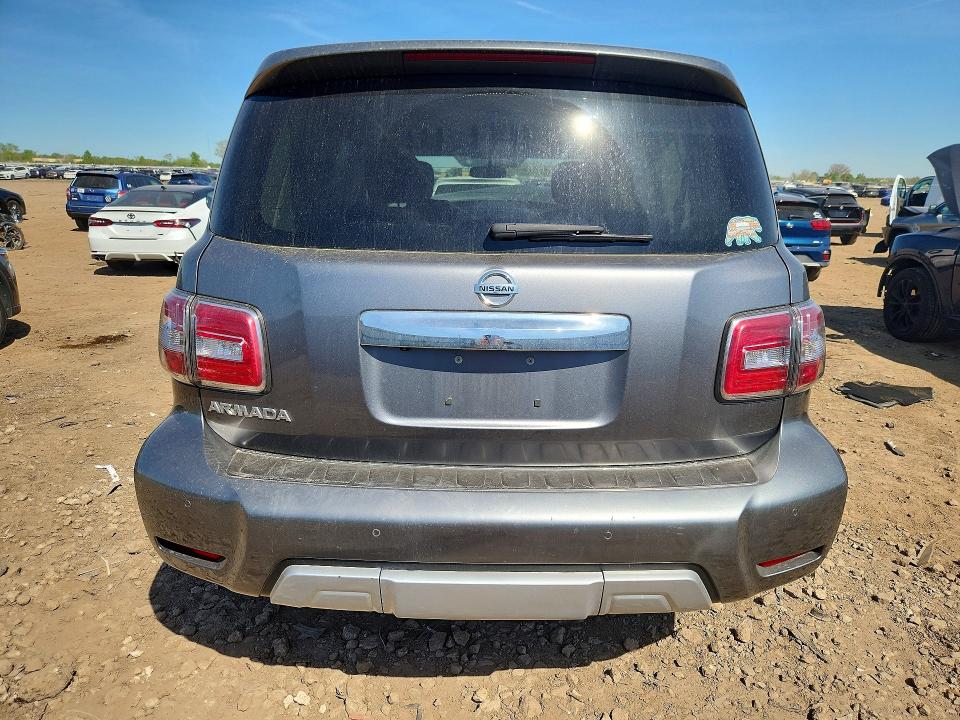 2018 Nissan Armada VIN JN8AY2NC9J9552707 COPART salvage auction — FRONT END, Il - Salvage Certificate, sold $5,000 on 2026-07-09 (photo 6)