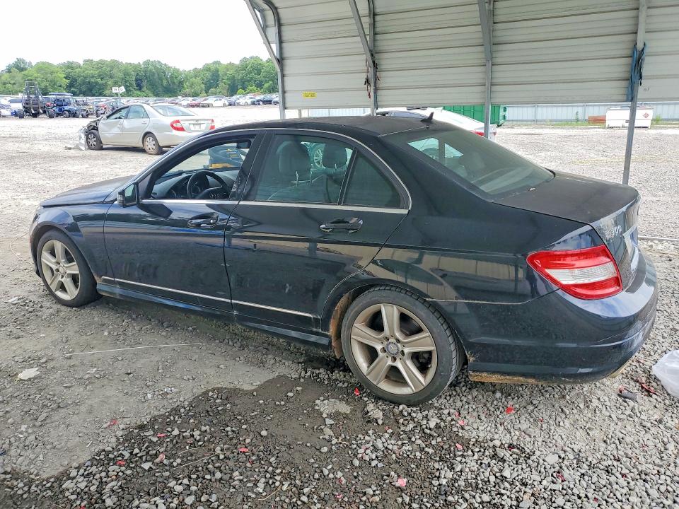 2011 Mercedes-benz C-klasse VIN WDDGF5EBXBF653011 COPART salvage auction — INTERIOR BURN, Ga - Cert Of Title-Salvage, sold $175 on 2026-07-28 (photo 2)