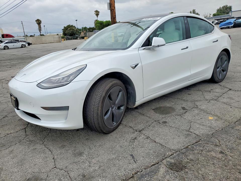 2019 Tesla Model 3 VIN 5YJ3E1EA9KF509546 COPART salvage auction — SIDE, CA - SALVAGE CERTIFICATE, sold $4,400 on 2026-07-16 (photo 1)