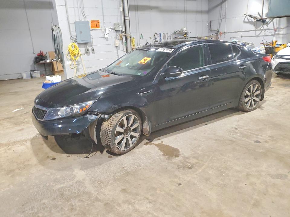 2013 Kia Optima VIN KNAGN4A77D5316018 COPART salvage auction — FRONT END, Salvage Title, sold $250 on 2026-07-30 (photo 1)