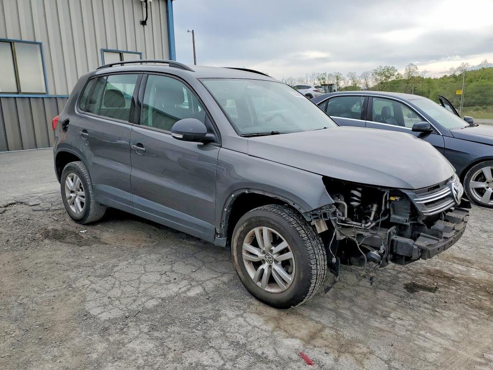 2016 Volkswagen Tiguan VIN WVGAV7AX2GW612956 COPART salvage auction — FRONT END, Pa - Certificate Of Salvage, sold $1,550 on 2026-07-10 (photo 4)