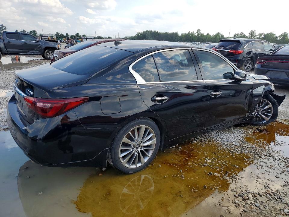 2018 Infiniti Q50 VIN JN1EV7APXJM590359 COPART salvage auction — FRONT END, Tx - Salvage Vehicle Title, sold $1,750 on 2026-07-10 (photo 3)