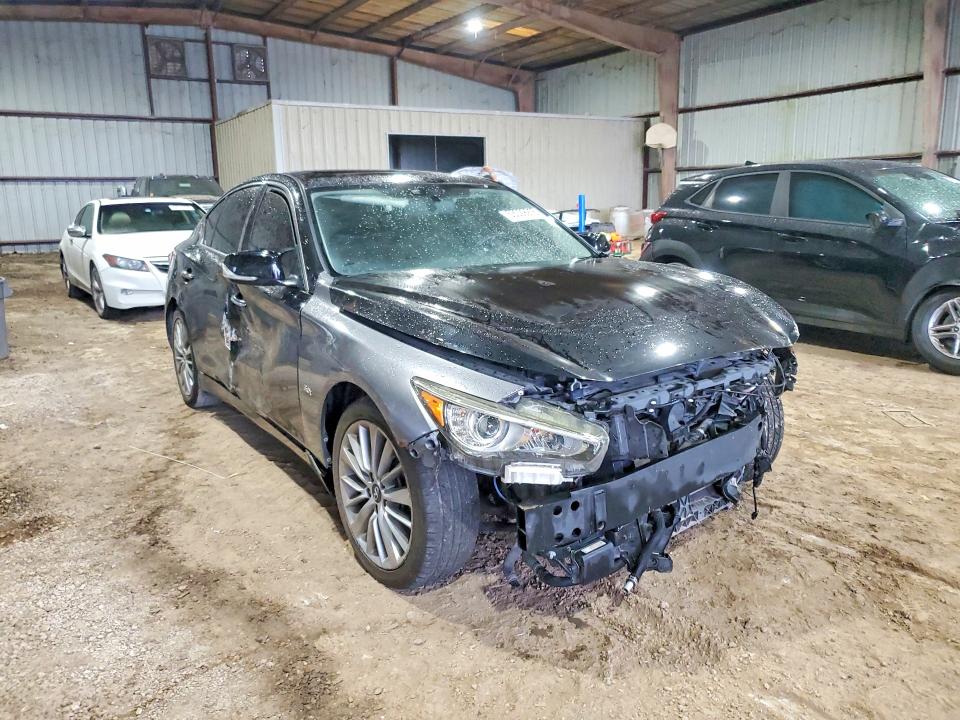 2020 Infiniti Q50 VIN JN1EV7AR5LM254252 COPART salvage auction — FRONT END, Tx - Certificate Of Title (P), sold $6,100 on 2026-07-09 (photo 4)
