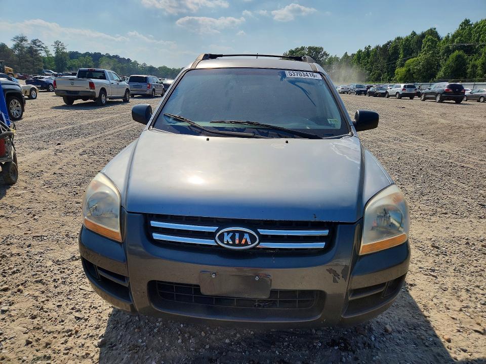 2008 Kia Sportage VIN KNDJF724187453719 COPART salvage auction — REAR END, Va - Cert Of Title - Salvage, sold $425 on 2026-07-07 (photo 5)