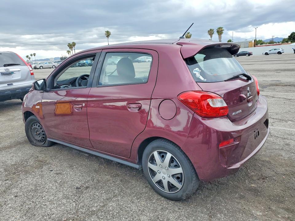 2019 Mitsubishi Mirage VIN ML32A3HJ4KH013717 COPART salvage auction — FRONT END, Ca - Salvage Certificate, sold $1,400 on 2026-07-02 (photo 2)