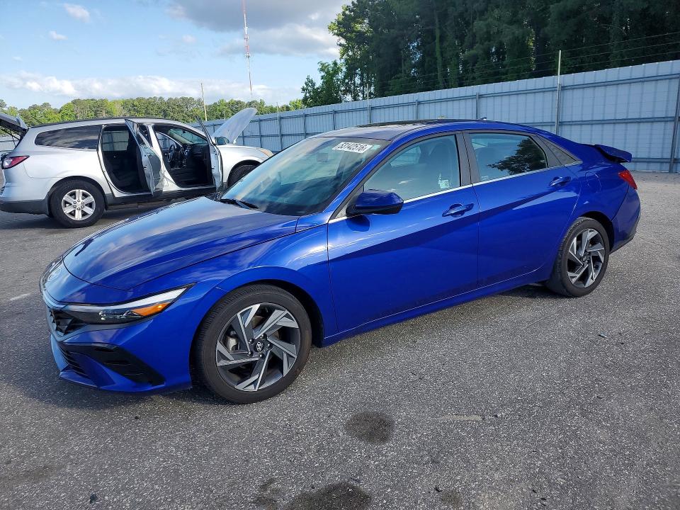 2024 Hyundai Elantra VIN KMHLS4DG1RU734525 COPART salvage auction — REAR END, NC - SALVAGE CERTIFICATE OF TITLE, sold $2,600 on 2026-07-28 (photo 1)
