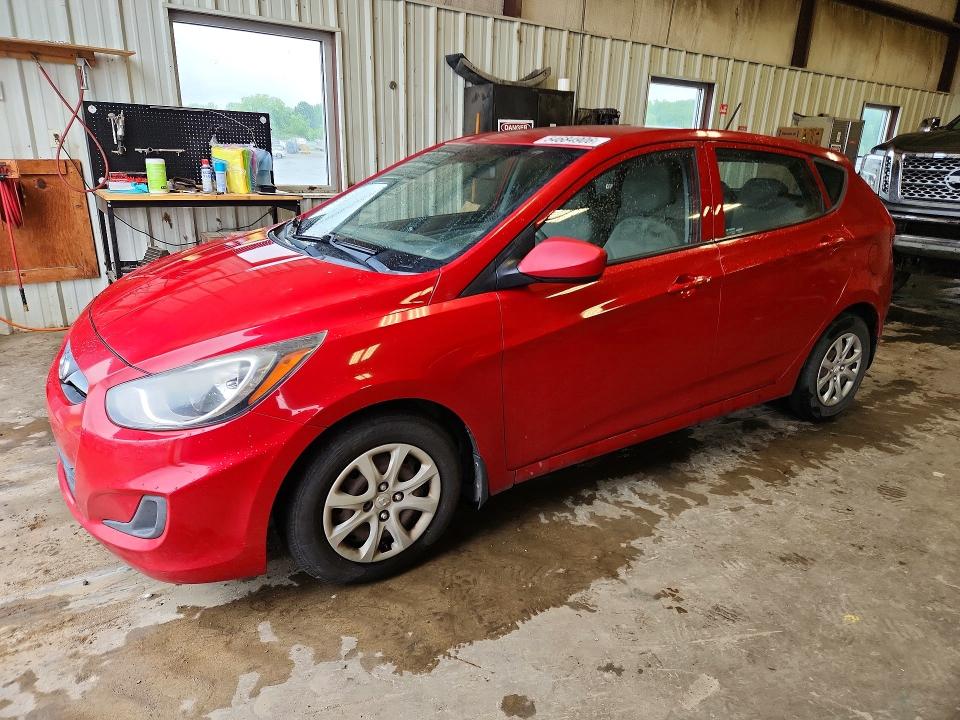 2014 Hyundai Accent VIN KMHCT5AE3EU163023 COPART salvage auction — WATER/FLOOD, Ar - Cert Of Title-Salvage, sold $400 on 2026-07-20 (photo 1)