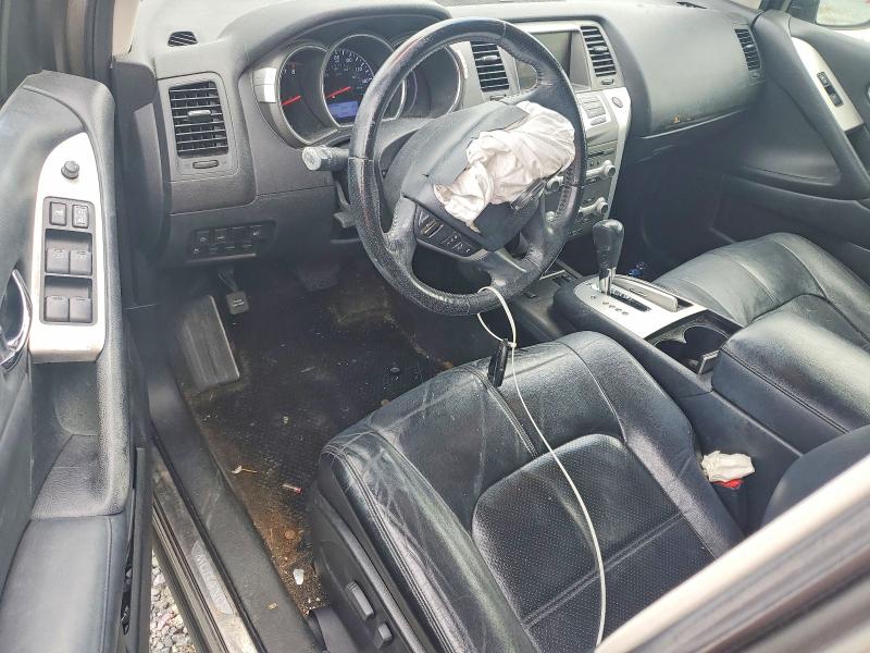 2012 Nissan Murano VIN JN8AZ1MU8CW100656 COPART salvage auction — FRONT END, SC - CERT OF TITLE-SALVAGE, sold $550 on 2026-07-02 (photo 8)