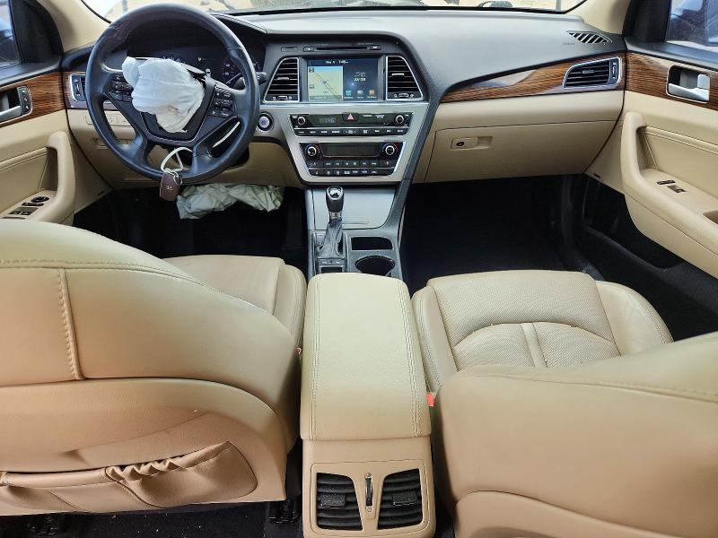 2016 Hyundai Sonata VIN KMHE34L10GA018037 COPART salvage auction — FRONT END, Tx - Salvage Vehicle Title, sold $1,100 on 2026-07-08 (photo 8)