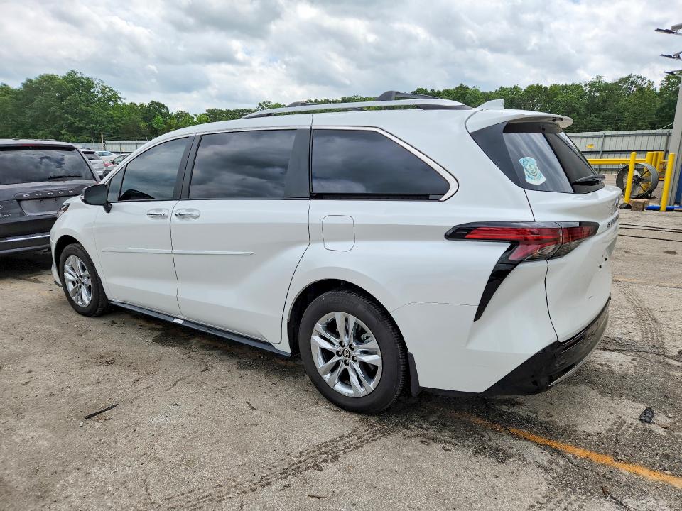 2024 Toyota Sienna VIN 5TDZRKEC2RS209214 COPART salvage auction — HAIL, Ca - Salvage Certificate, sold $24,900 on 2026-07-06 (photo 2)