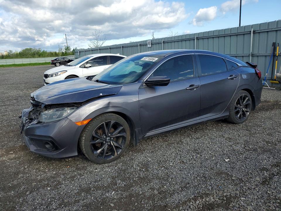 2019 Honda Civic VIN 2HGFC2F80KH025569 COPART salvage auction — FRONT END, On - Permit Salvage, sold $4,150 on 2026-07-02 (photo 1)