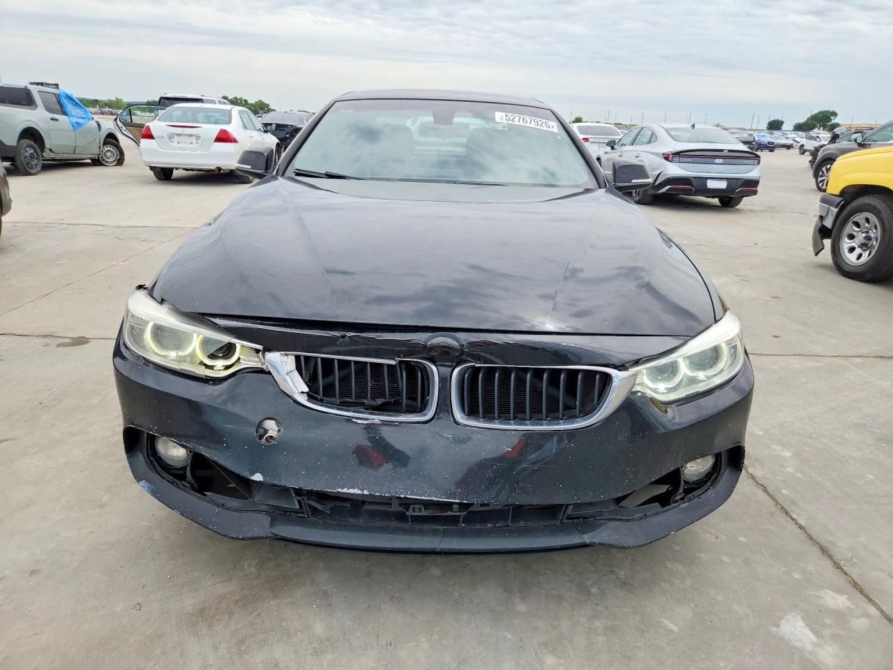 2017 BMW 4 Series VIN WBA4U7C50H5H19396 COPART salvage auction — Front End, TX - SALVAGE VEHICLE TITLE, sold $5,100 on 2026-07-02 (photo 5)