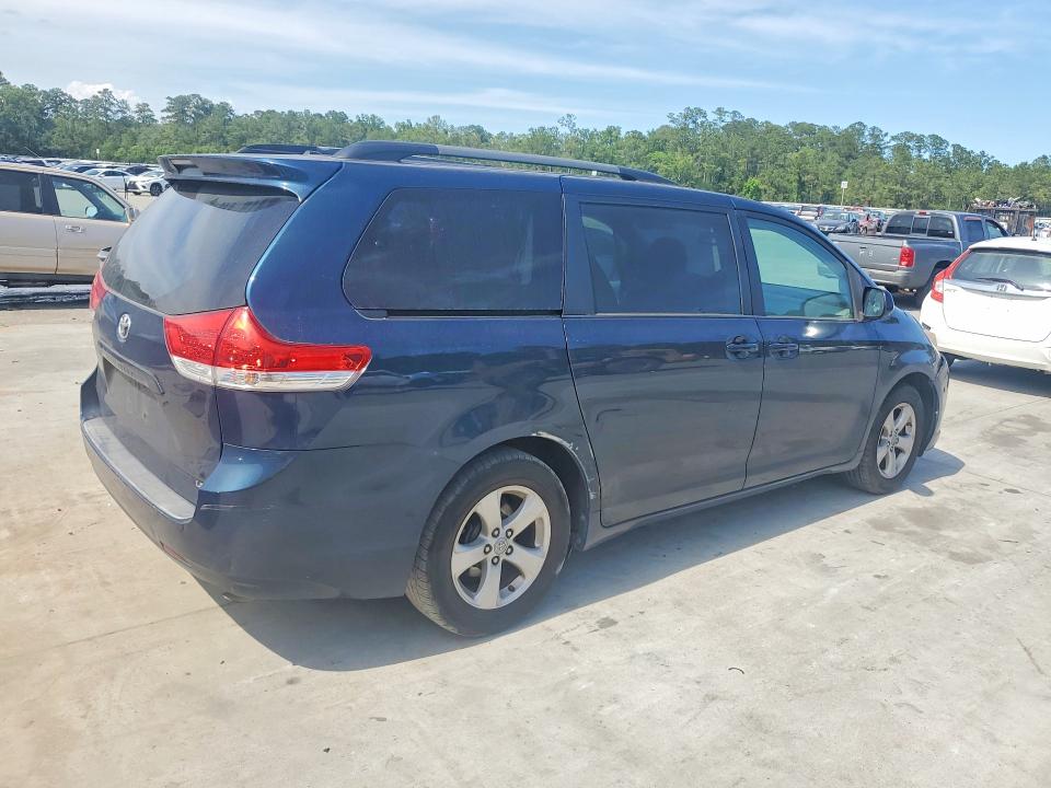 2011 Toyota Sienna VIN 5TDKK3DCXBS025139 COPART salvage auction — FRONT END, Ga - Cert Of Title-Salvage, sold $1,250 on 2026-07-06 (photo 3)