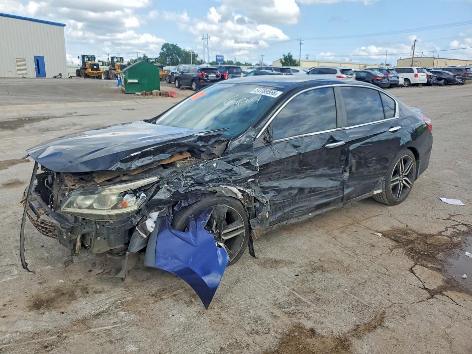 2016 Honda Accord VIN 1HGCR2F58GA025543 COPART salvage auction — HAIL, OK - CERT OF TITLE-SALVAGE, sold $2,200 on 2026-07-09 (photo 1)