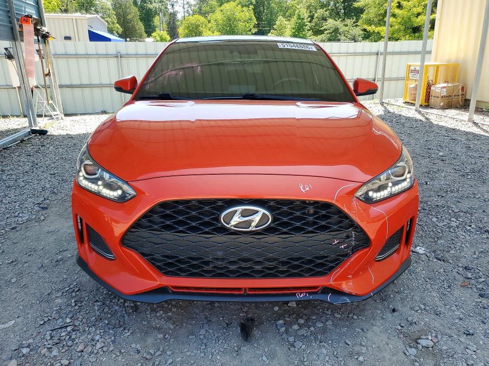 2019 Hyundai Veloster VIN KMHTH6AB9KU013104 COPART salvage auction — SIDE, Ga - Cert Of Title-Salvage, sold $3,800 on 2026-07-14 (photo 5)