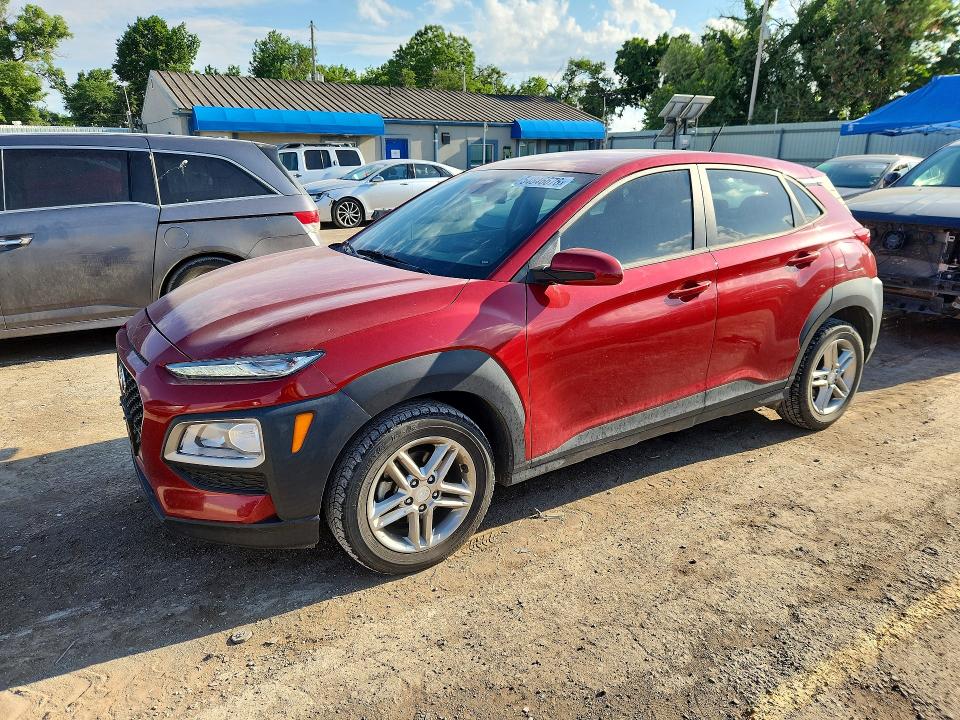 2021 Hyundai VIN KM8K12AA8MU604043 COPART salvage auction — HAIL, Ok - Cert Of Title-Salvage, sold $4,000 on 2026-07-15 (photo 1)