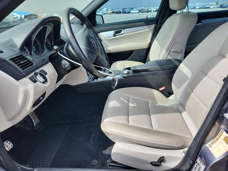 2011 Mercedes-benz C class VIN WDDGF5EBXBR174151 COPART salvage auction — SIDE, CA - SALVAGE CERTIFICATE, sold $1,000 on 2026-08-18 (photo 7)