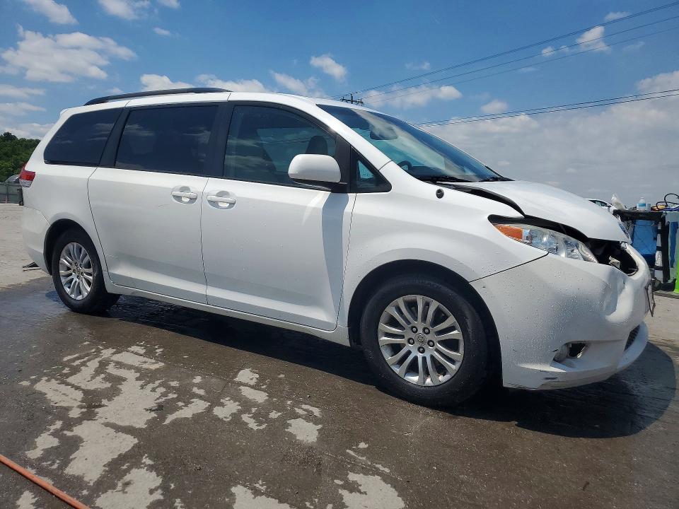 2014 Toyota Sienna VIN 5TDYK3DC3ES492420 COPART salvage auction — FRONT END, Tn - Salvage Certificate, sold $2,350 on 2026-07-27 (photo 4)