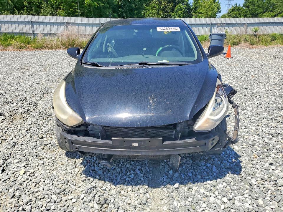 2016 Hyundai Elantra VIN KMHDH4AE5GU557951 COPART salvage auction — FRONT END, Nc - Salvage Certificate Of Title, sold $800 on 2026-07-08 (photo 5)