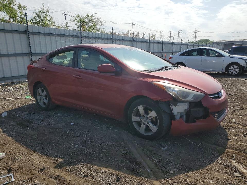 2011 Hyundai Elantra VIN KMHDH4AE3BU108910 COPART salvage auction — FRONT END, Il - Salvage Certificate, sold $425 on 2026-07-29 (photo 4)
