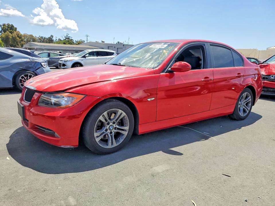 2008 BMW 3 series VIN WBAVC53568F009373 COPART salvage auction — BURN, CA - SALVAGE CERTIFICATE, sold $600 on 2026-07-27 (photo 1)