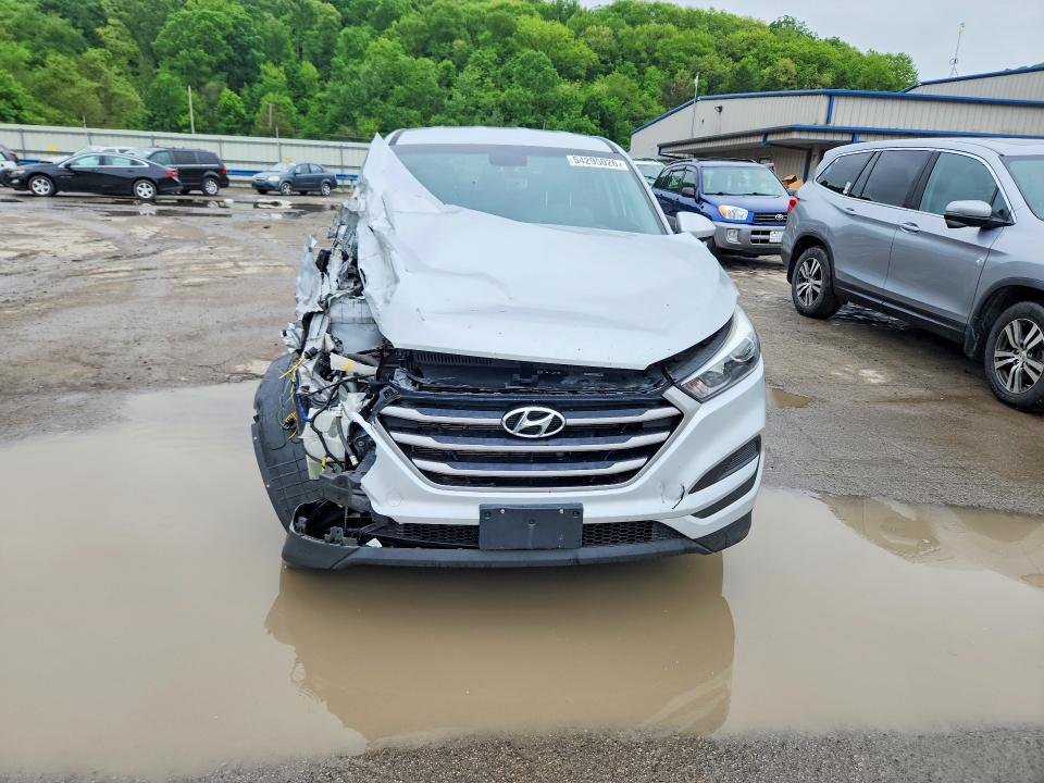 2017 Hyundai Tucson VIN KM8J23A43HU285939 COPART salvage auction — FRONT END, Pa - Certificate Of Salvage, sold $1,800 on 2026-07-16 (photo 5)