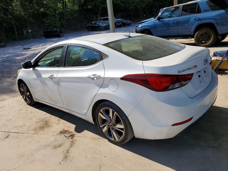 2014 Hyundai Elantra VIN 5NPDH4AE2EH456619 COPART salvage auction — NORMAL WEAR, Al - Certificate Of Title, sold $1,550 on 2026-07-07 (photo 2)