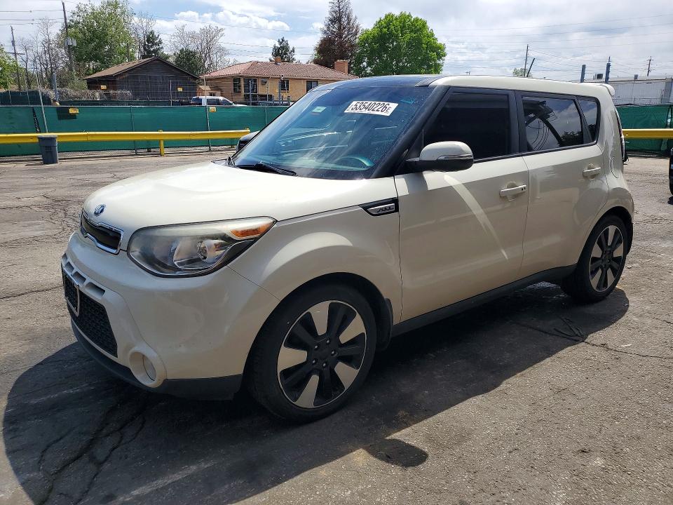 2015 Kia Soul VIN KNDJX3A56F7173940 COPART salvage auction — REAR END, Co - Public - Salvage Title, sold $700 on 2026-07-28 (photo 1)