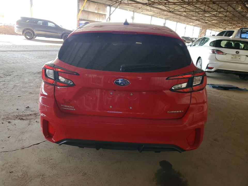 2024 Subaru Impreza VIN JF1GUABC9R8231144 COPART salvage auction — REAR END, Az - Cert Of Title - Salvage, sold $5,800 on 2026-07-27 (photo 6)